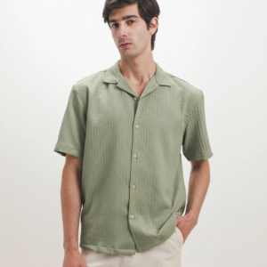 Camisa Verde Manga Corta